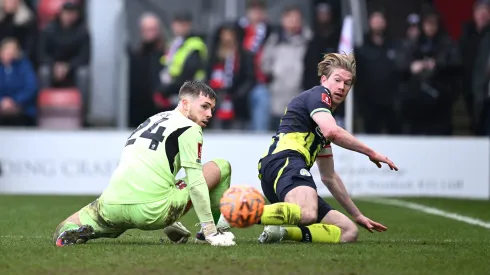 Kevin de Bruyne marcou o golo que permitiu consumar a reviravolta do Manchester City. Foto: Getty
