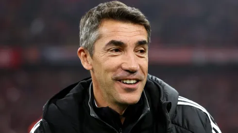 Bruno Lage feliz após triunfo do Benfica. Foto: Getty Images.