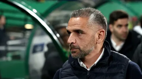 Rui Borges durante o jogo do Sporting com o Dortmund na Champions League. Foto: Getty Images