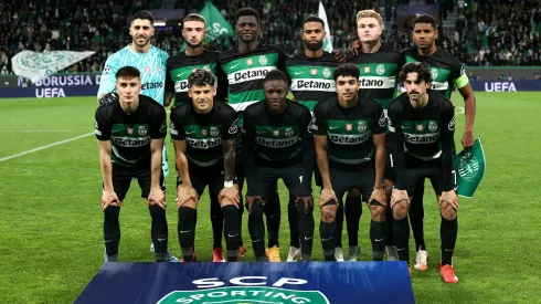O 11 inicial do Sporting para o encontro contra o Dortmund, na Champions League. Foto: Getty