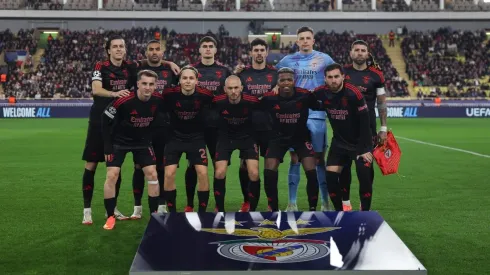 O 11 inicial do Benfica para o encontro contra o Monaco, na Champions League. Foto: Site oficial do SL Benfica