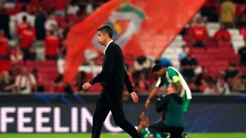 Bruno Lage esteve na conferência de imprensa de antevisão ao Santa Clara x Benfica. Foto: Getty