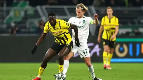 Hjulmand saiu machucado ante o Dortmund. Foto: Getty Images