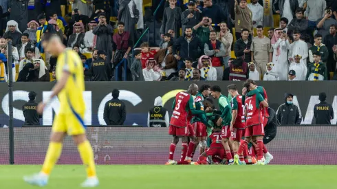 Al Ettifaq festeja vitória contra o Al Nassr. Foto: Getty Images