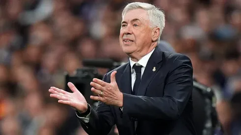 Carlo Ancelotti em ação pelo Real Madrid. Foto: Getty