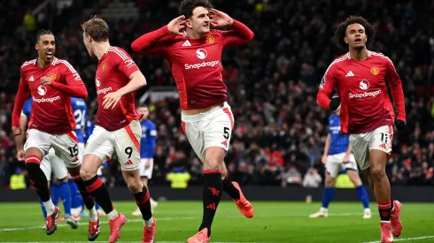Harry Maguire marcou o golo decisivo. Foto: Getty Images.