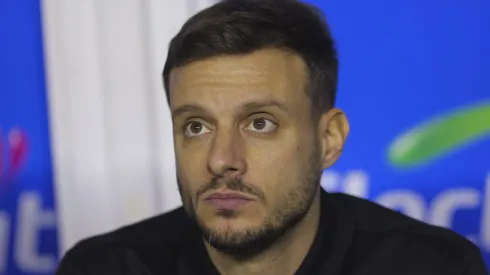 Martín Anselmi esteve na conferência de imprensa de antevisão ao Arouca x FC Porto. Foto: Getty