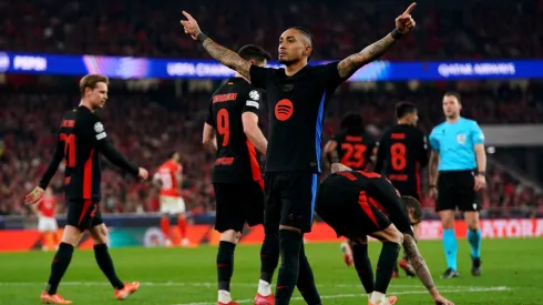 Raphinha foi novamente decisivo num Benfica x Barcelona. Foto: Getty
