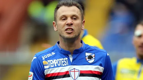Antonio Cassano terminou a carreira no Hellas Verona, após ter regressado à Sampdoria. Foto: Getty