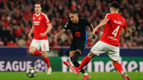 António Silva falhou no lance que originou o golo de Raphinha. Foto: Getty Images.