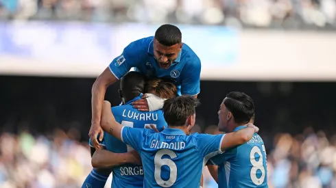 Nápoles festeja vitória contra a Fiorentina. Foto: Getty Images