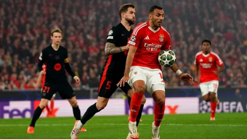 Duelo entre Barcelona e Benfica. Foto: Getty Images.