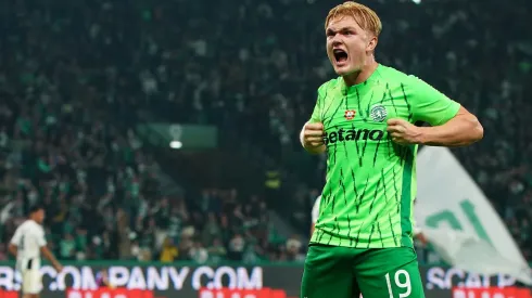 Conrad Harder, jovem avançado do Sporting. Foto: Getty