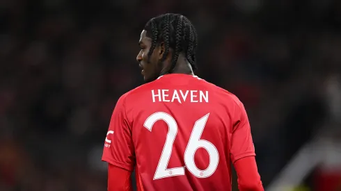 Ayden Heaven, jogador do Manchester United. Foto: Getty Images