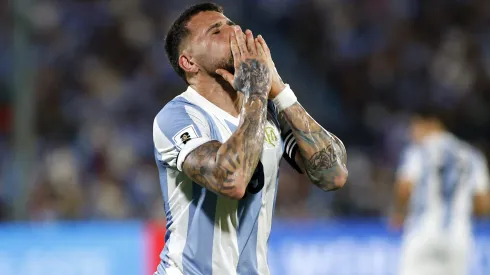 Nicolás Otamendi na vitória da Argentina. Foto: Getty Images