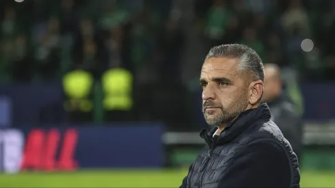 Rui Borges esteve na conferência de imprensa de antevisão ao Estrela da Amadora x Sporting. Foto: Getty