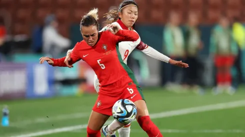 Joana Marchão em ação com a camisola da seleção feminina de Portugal. Foto: Getty