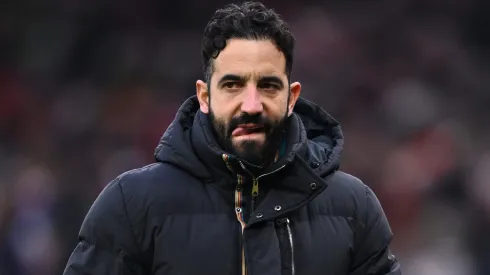 Ruben Amorim, treinador do Manchester United. Foto: Stu Forster/Getty Images.
