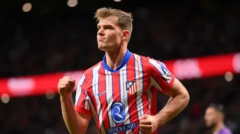Alexander Sorloth marcou o quarto golo do Atlético Madrid sobre o Valladolid. Foto: Getty Images