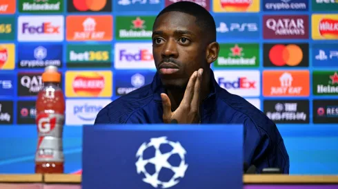 Ousmane Dembélé, avançado do PSG, fez a antevisão do encontro contra o Villa. Foto: Getty