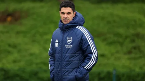 Mikel Arteta fez a antevisão do Real Madrid x Arsenal na Champions League. Foto: Getty