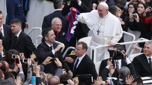 Benfica prestou homenagem ao Papa Francisco. Foto: Franco Origlia/Getty Images.