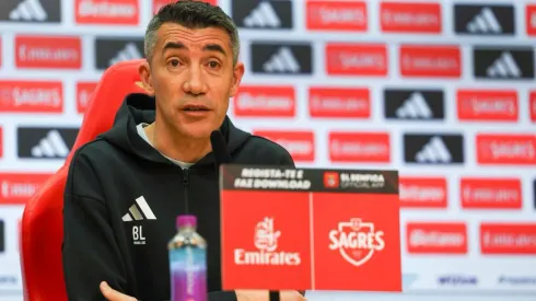 Bruno Lage, o treinador do Benfica. Foto: SLB