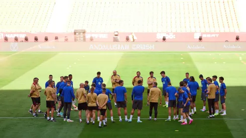 O treinador do Barcelona, Hansi Flick, projetou a final. Foto: Getty Images.