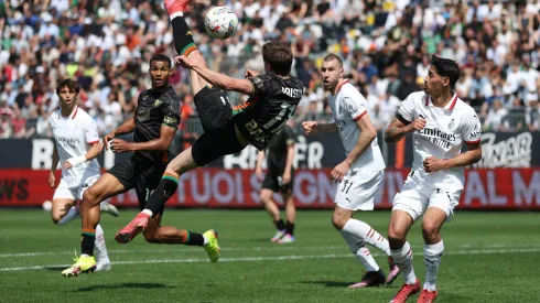 O Veneza x AC Milan foi decidido com golos de Pulisic e Giménez. Foto: Getty