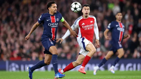 Arsenal e PSG defrontam-se na Champions League. Foto: Julian Finney/Getty Images.
