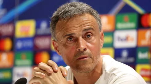 Luis Enrique fez a antevisão do Arsenal x PSG, em conferência de imprensa. Foto: Getty