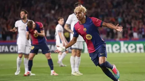 Lamine Yamal brilhou em Barcelona x Inter na Champions League. Foto: Getty Images