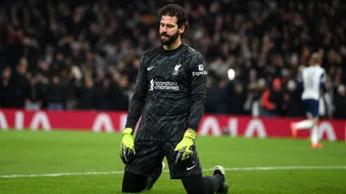 Alisson Becker, guarda-redes titular do Liverpool. Foto: Getty