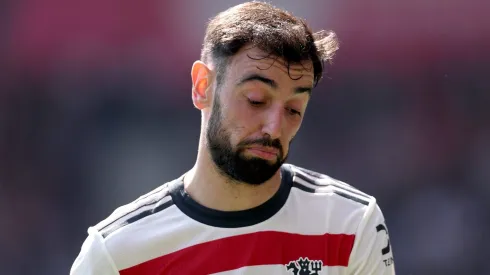Bruno Fernandes, médio do Manchester United. Foto: Ryan Pierse/Getty Images.