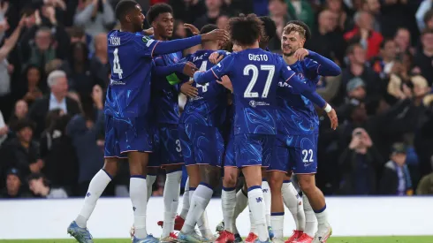 A festa dos jogadores do Chelsea frente ao Djurgarden. Foto: Warren Little/Getty Images