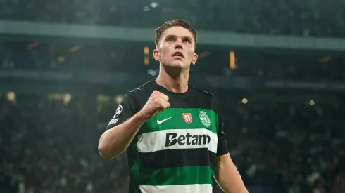 Viktor Gyökeres desperta o interesse de clubes ingleses. Foto: Gualter Fatia/Getty Images