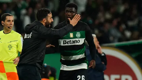 Oumane Diomande, jogador do Sporting. Foto: Getty Images