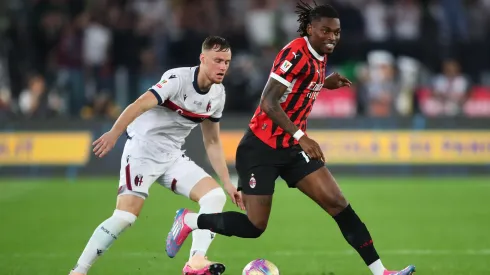 Rafael Leão não conseguiu levar o Milan à vitória. Foto: Paolo Bruno/Getty Images
