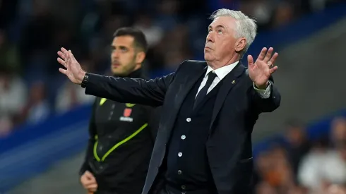 Carlo Ancelotti durante o Real Madrid x Mallorca. Foto: Getty