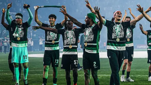 Jogadores do Sporting festejam título nacional. Foto: Liga Portugal