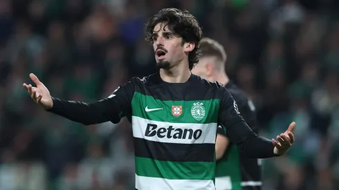 Francisco Trincão, jogador do Sporting. Foto: Carlos Rodrigues/Getty Images,