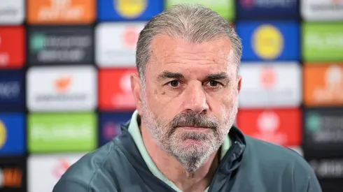 Ange Postecoglou fez a antevisão antes de Tottenham x Manchester United. Foto: Getty Images