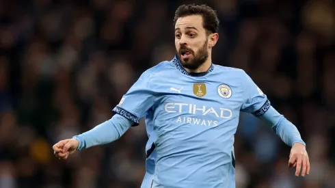 Bernardo Silva fez um golo pelo City. Foto: Carl Recine/Getty Images