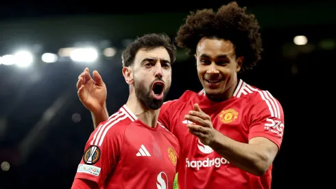 Bruno Fernandes destacado pela UEFA pela caminhada na Europa League. Foto: Carl Recine/Getty Images