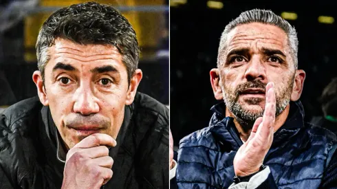 Bruno Lage e Rui Borges, treinadores de Benfica e Sporting, respetivamente. Foto: Liga Portugal