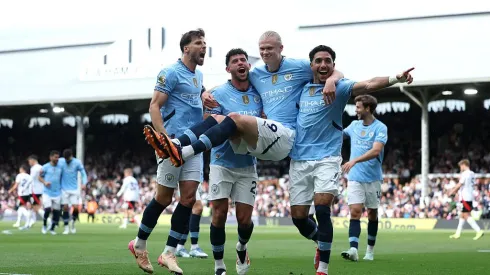 Erling Haaland marcou o golo do apuramento do City à Champions League. Foto: Getty Images