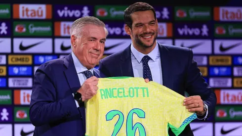 Carlo Ancelotti foi apresentado como o novo selecionador do Brasil. Foto: Getty Images