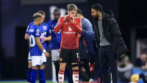 Ruben Amorim e Alejandro Garnacho vivem nova polémica. Foto: Getty Images