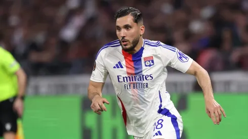 Rayan Cherki é alvo do Manchester City. Foto: Michael Steele/Getty Images