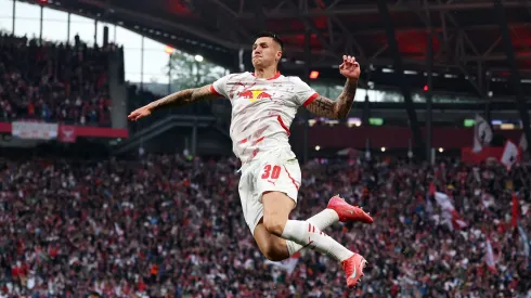 Benjamin Sesko interessa a Arsenal e Manchester United. Foto: Maja Hitij/Getty Images